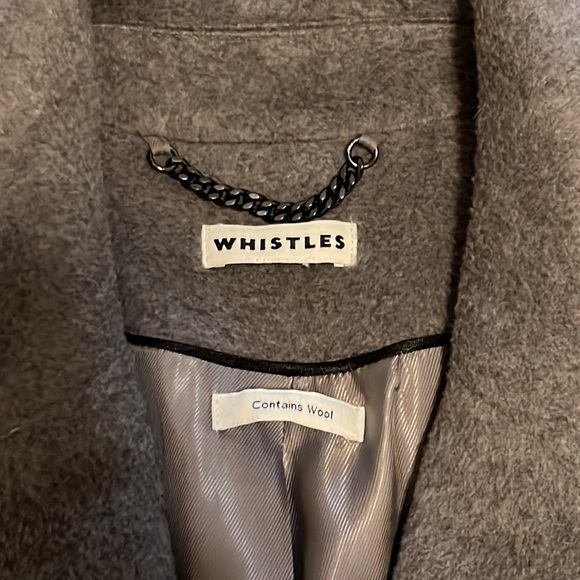 WHISTLES wool coat with belt - Picture 6 of 11